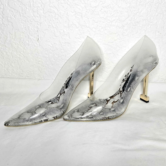 Jessica Rich Women's So Fancy Tall Sandal Pump in Snake Size 6 (36) - Picture 1 of 5